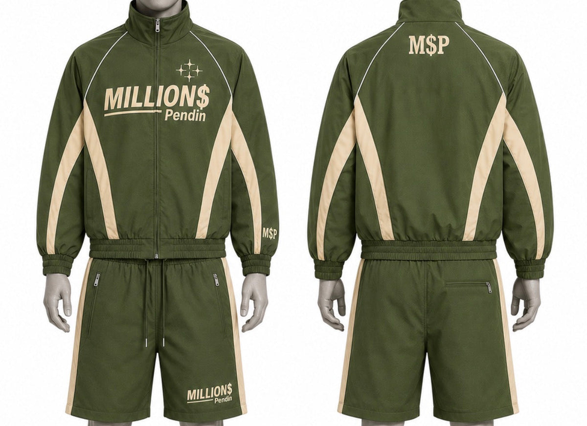 M$P Tracksuit 001 – Olive/Cream