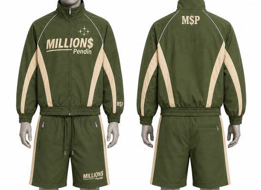 M$P Tracksuit 001 – Olive/Cream