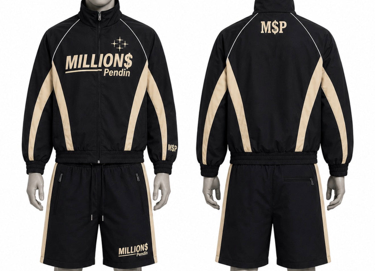 M$P Tracksuit 001 – Black/Cream